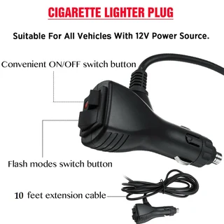 White COB LED Car Roof Top Strobe Flash Light Magnetic Mount. Ideal For Security. Brand New Products