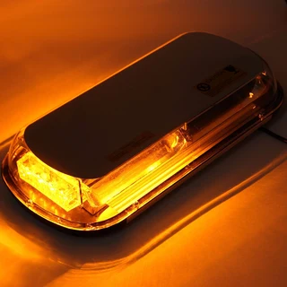 Amber / Orange / Yellow COB LED Car Roof Top Strobe Flash Light. Magnetic Mount. Brand New Products.