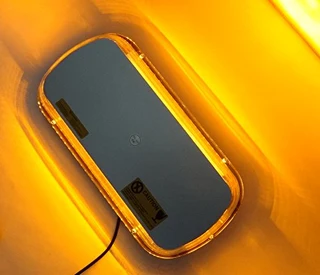 Amber / Orange / Yellow COB LED Car Roof Top Strobe Flash Light. Magnetic Mount. Brand New Products.