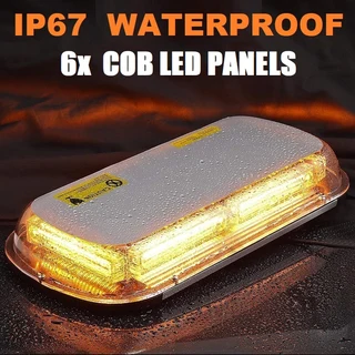 Amber / Orange / Yellow COB LED Car Roof Top Strobe Flash Light. Magnetic Mount. Brand New Products.