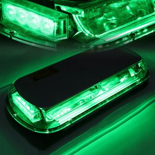 Green COB LED Vehicle Roof Top Strobe Flash Emergency Light. Magnetic Mount. Brand New Products.