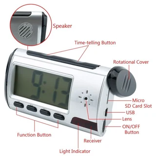 Spy Camera Clock, Remote Controlled Multi-Function DVR. Motion Sensor and More. Brand New Products.