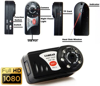 WiFi Mini Hidden Spy Camera, Portable NVR WiFi Q7 P2P Miniature Spy DVR Camera. Brand New Products.