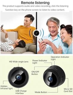 Miniature WiFi Spy Camera, Portable HD VCR DVR Camera with Night Vision, Motion Sensor and more. NEW