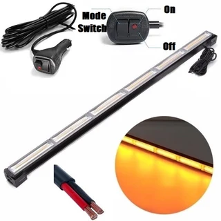 Amber Orange Yellow COB LED Strobe Vehicle Flash Light Bar Single Sided 900mm. Brand New Products.
