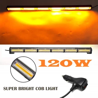 Amber Orange Yellow COB LED Strobe Vehicle Flash Light Bar Single Sided 900mm. Brand New Products.
