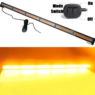 Amber Orange Yellow COB LED Strobe Vehicle Flash Light Bar Single Sided 900mm. Brand New Products.