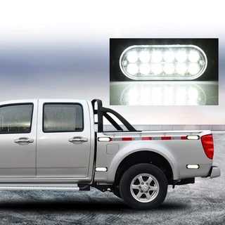Cool White LED Flash Cluster Strobe Grille Bumper Lights Double Row 12V/24V. Brand New Products.