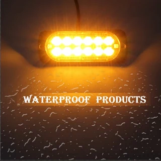Amber Orange Yellow LED Flash Cluster Strobe Grille Lights Double Row 12V/24V. Brand New Products.