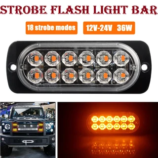 Amber Orange Yellow LED Flash Cluster Strobe Grille Lights Double Row 12V/24V. Brand New Products.