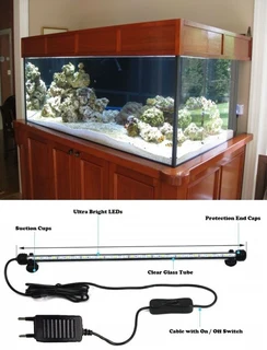 LED Submersible Tube Lamps for Aquariums, Fish Tanks, Fountains, Water Features. Brand New Products.