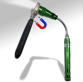 Unique Magnetic, Flexi Telescopic, Bendable Multifunctional Pick-Up-Tool LED Torch. Brand New Items.