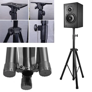 Heavy Duty TriPod Speaker Stands. Telescoping and Adjustable. In Black Colour. Brand New Products.