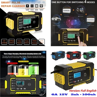 Fully Automatic Battery Chargers 12V 6A Smart Pulse Repair LCD Battery Chargers. Brand New Products.