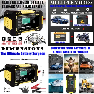 Fully Automatic Battery Chargers 12V 6A Smart Pulse Repair LCD Battery Chargers. Brand New Products.