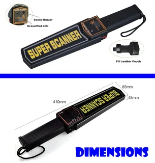 Hand Held Metal Detector Security Checking, Scanning Devices. Super Scanner. Brand New Products.