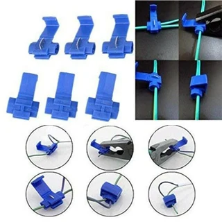 Solderless Wire Connectors Terminals Crimp Electrical Lock Quick Splice. Blue. Brand New Products.