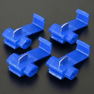 Solderless Wire Connectors Terminals Crimp Electrical Lock Quick Splice. Blue. Brand New Products.