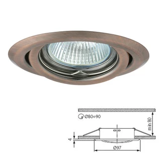 Downlight Fittings Housings. Double Ring with Tilt Swivel Function in Assorted Colours. Brand NEW.