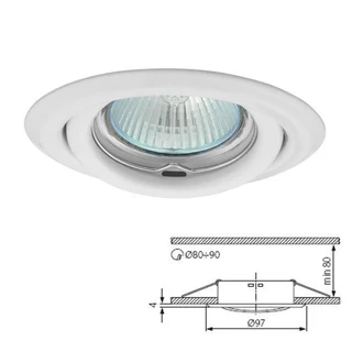 Downlight Fittings Housings. Double Ring with Tilt Swivel Function in Assorted Colours. Brand NEW.