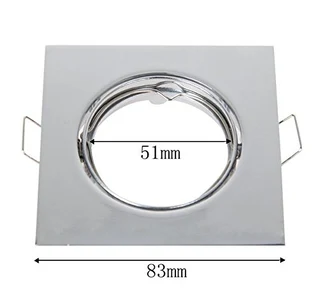 Downlight Fittings: Square Nouveau Classic Design with Swivel Tilt Function in Assorted Colours. NEW