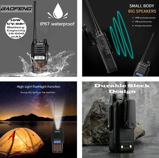 Baofeng UV-9R Plus Walkie Talkie VHF UHF Dual Band 15W Handheld Two Way Radio / Transceiver. ALL NEW