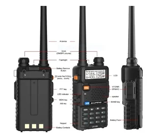 Baofeng UV-5R Walkie Talkie VHF UHF Dual Band 8W Handheld Two Way Radio / Transceiver. All Brand New