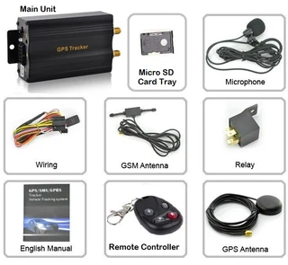 GSM/GPRS/GPS/SMS Vehicle Real-Time Tracking System with Remote Control, Support TF Card and more.NEW