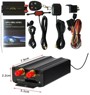 GSM/GPRS/GPS/SMS Vehicle Real-Time Tracking System with Remote Control, Support TF Card and more.NEW