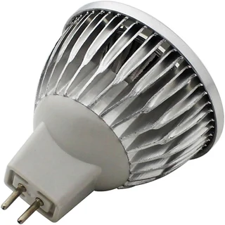 LED Light Bulbs: MR16 5W 12Volts Cool White Downlights, Spotlights. Aluminium Heat Sink. Brand New.