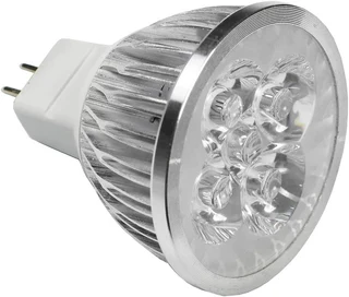 LED Light Bulbs: MR16 5W 12Volts Cool White Downlights, Spotlights. Aluminium Heat Sink. Brand New.