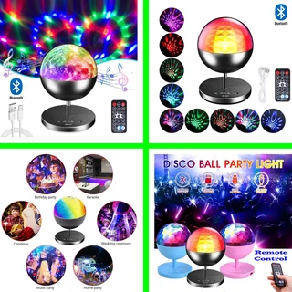 Rechargeable MultiColour LED Wireless Speaker Music Rotating Crystal Magic Ball Lamp. Brand New Item