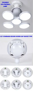 LED Lamp Foldable UFO Football Shape 220V. Unique and Novelty Deformable Design. Brand New Products.