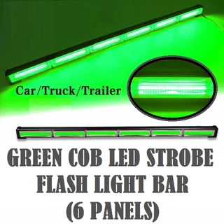 Green Strobe Flash COB LED Vehicle Warning Emergency Hazard Light Bar. Super Bright. Brand New Stock