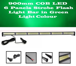 Green Strobe Flash COB LED Vehicle Warning Emergency Hazard Light Bar. Super Bright. Brand New Stock