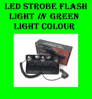 Green  LED Strobe Flash Vehicle Windscreen Warning Dashboard Light with 16 Modes. Brand New Products
