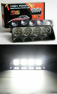 Cool White LED Strobe Flash Vehicle Windscreen Warning Dashboard Light with 16 Modes. Brand NEW