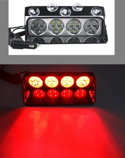 Red LED Strobe Flash Vehicle Windscreen Warning Dashboard Light with 16 Modes. Brand New Products.