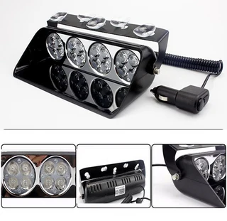 Red LED Strobe Flash Vehicle Windscreen Warning Dashboard Light with 16 Modes. Brand New Products.