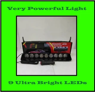 Very Long Green LED Strobe Flash Vehicle Windscreen Dashboard Warning Light. Brand NEW Products.