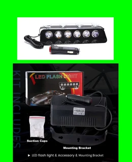 Green Ultra Bright LED Strobe Flash Vehicle Windscreen Dashboard Warning Light. Brand NEW Products.