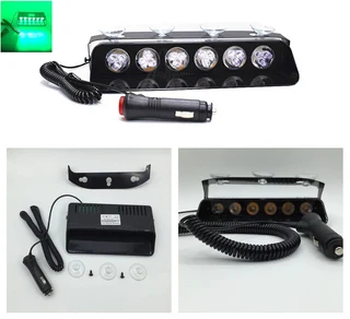Green Ultra Bright LED Strobe Flash Vehicle Windscreen Dashboard Warning Light. Brand NEW Products.