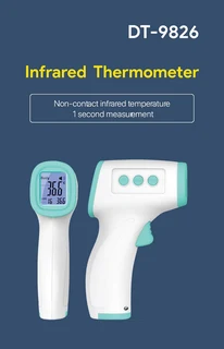 Infra Red Thermometer, Smart Safe Digital Non-Contact Device Model DT-9826. Brand New Products.