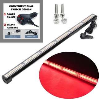 Red Strobe Flash COB LED Vehicle Warning Emergency Hazard Light Bar. Super Bright. Brand New Stock