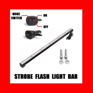 Red Strobe Flash COB LED Vehicle Warning Emergency Hazard Light Bar. Super Bright. Brand New Stock