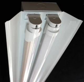 T8 Double Open Channel LED Tube Light Fitting with Reflector 1500mm 5ft 1.5m. Brand New Products.