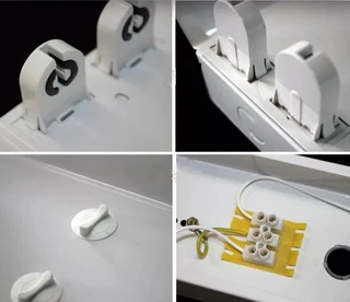 T8 Double Open Channel LED Tube Light Fitting with Reflector 1500mm 5ft 1.5m. Brand New Products.