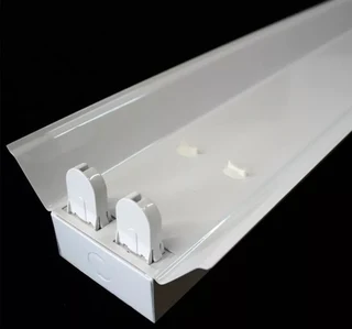 T8 Double Open Channel LED Tube Light Fitting with Reflector 1500mm 5ft 1.5m. Brand New Products.