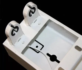 T8 Double Open Channel LED Tube Light Fitting with Reflector 1500mm 5ft 1.5m. Brand New Products.