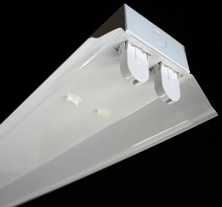 T8 Double Open Channel LED Tube Light Fitting with Reflector 1500mm 5ft 1.5m. Brand New Products.